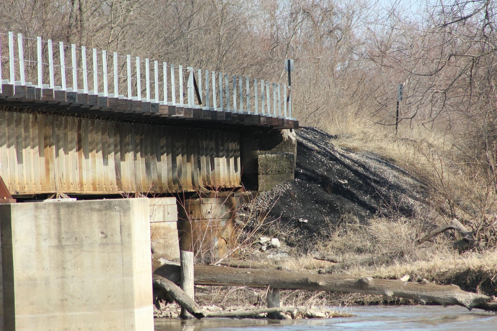 East abutment (pier #1)